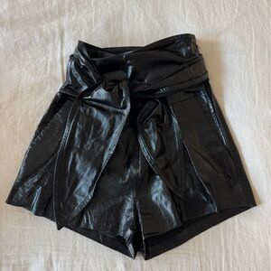 new 100% leather IRO tie front shorts!